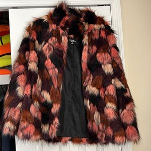Celebrity fashion by Hera Collection Multi color fur jacket